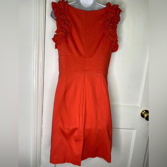 Trina Turk Vibrant Orange Ruffle Mini Dress - Picture 5 of 11